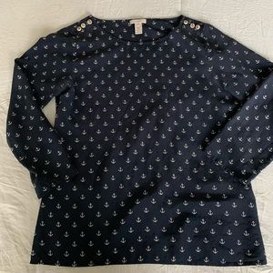 J Crew 100% silk blouse